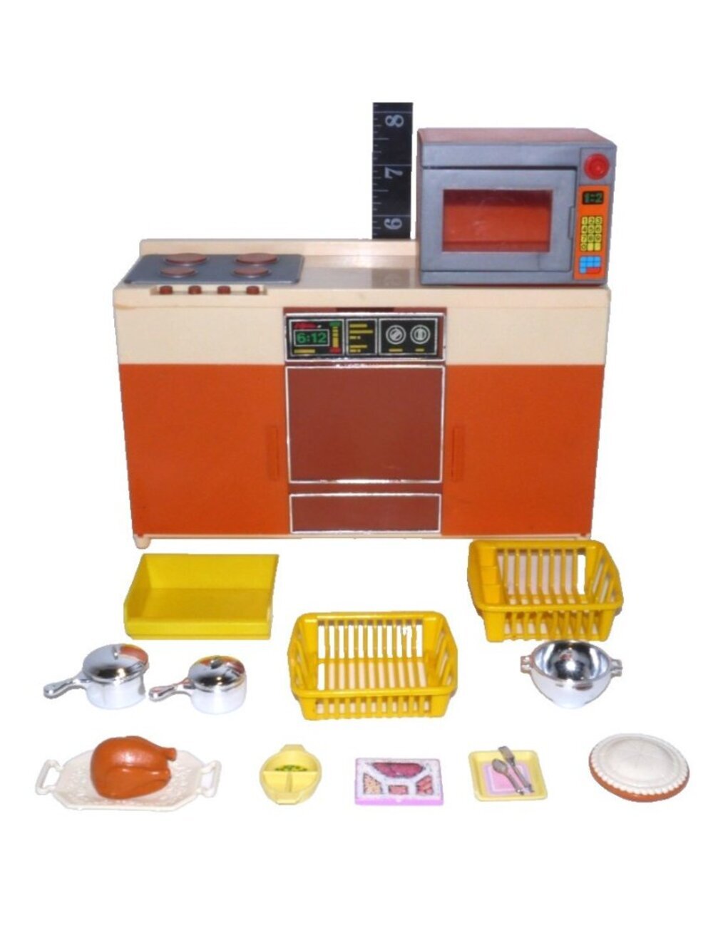 Vintage Arco Barbie doll house kitchen set with accessories 1980's